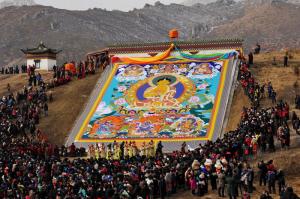Thangka Paintings on Sun Buddha Festival